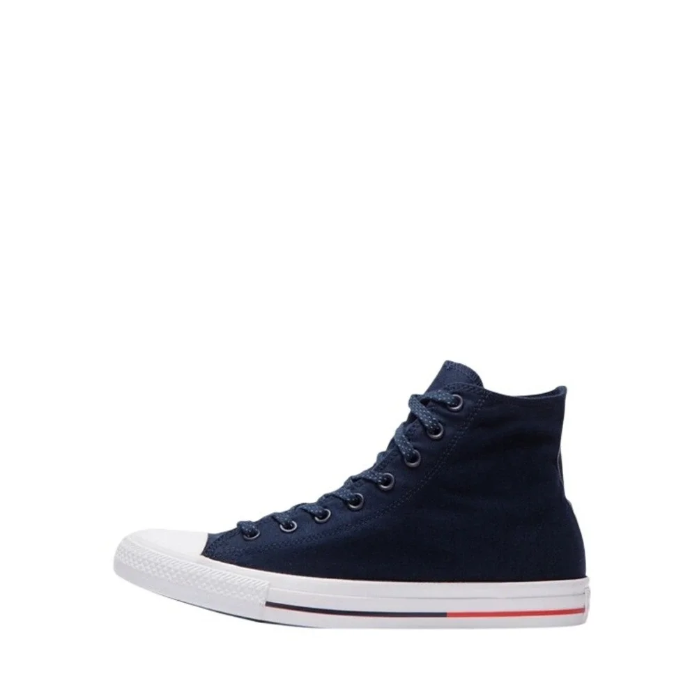 Converse Chuck Taylor All Star High‎ Top Navy Blue Orange Sneakers 153793F M7 W9 - Picture 3 of 5